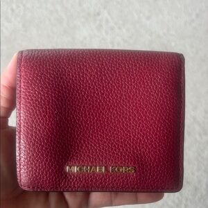 Michael Kors Burgundy Leather Wallet